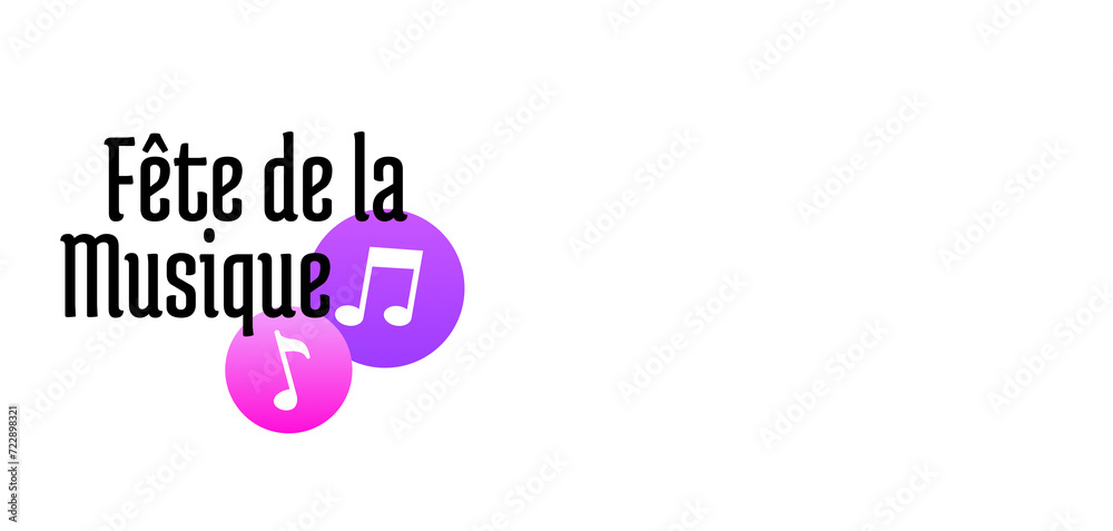 Bannière pour la Fête de la musique
