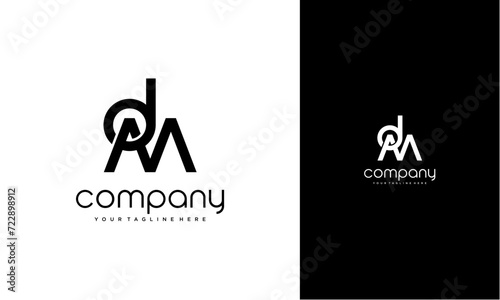 DM or MD initial logo concept monogram,logo template designed to make your logo process easy and approachable. All colors and text can be modified