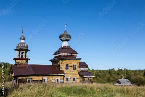The Church of Alexius the Man of God, 1721. It is located in the Kurtyaevo tract near Severodvinsk. Arkhangelsk Region, Russia photo