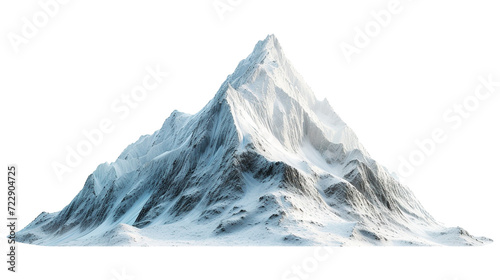 snow mountain on transparent background photo