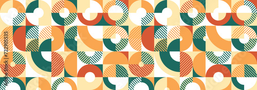 Seamless vector abstract background, geometric seamless pattern, tiling endless wallpaper with geometrical shapes structure in ethnic colors.