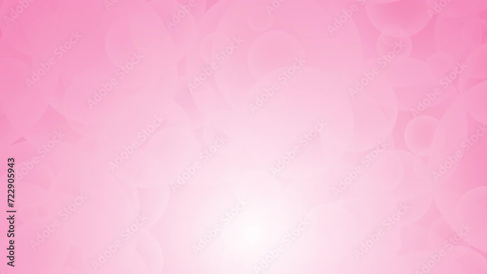 Valentines day animated background with flying pink hearts.