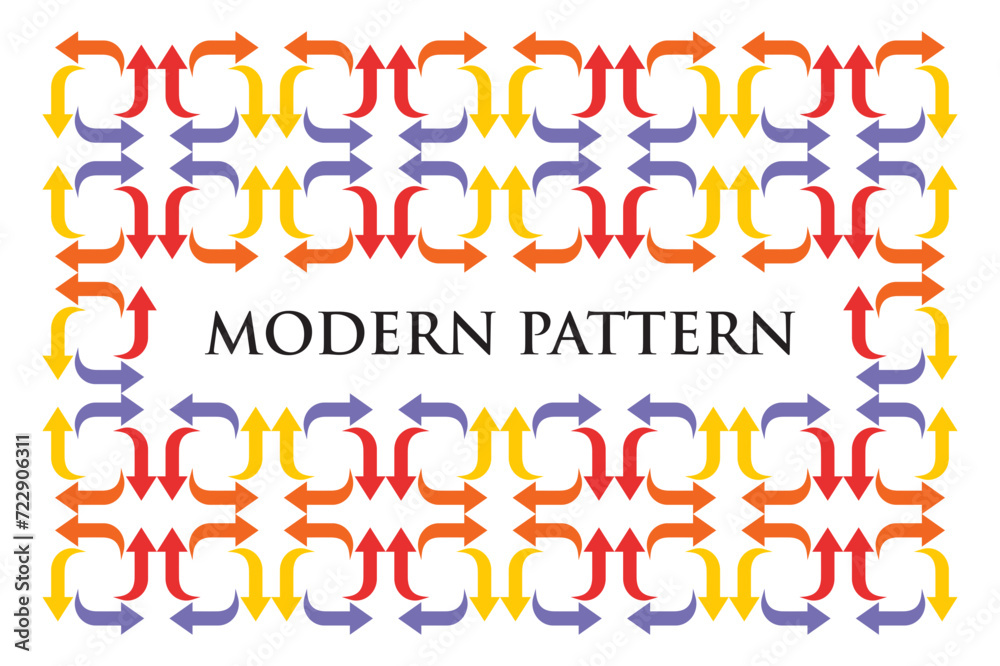 Naklejka premium Creative modern pattern design