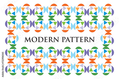 Modern seamless pattern colorfull © VeldAgency