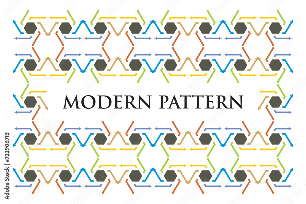 Seamless modern pattern colorfull