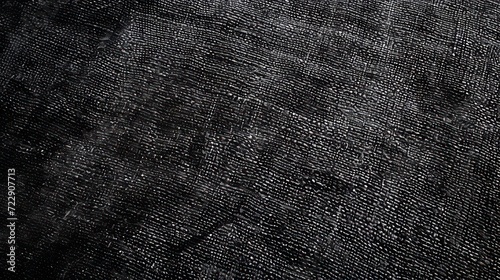black fabric, matte black abstract vintage background for design. Fabric cloth canvas texture. Color gradient, ombre. Rough, grain. Matte, shimmer 