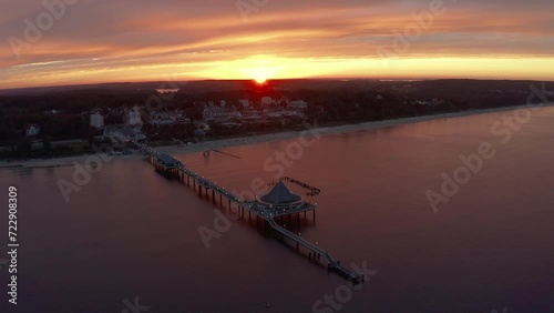 Heringsdorf auf der deutschen Insel Usedom, Luftaufnahme