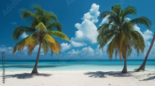 Palm trees and white sand © Emil