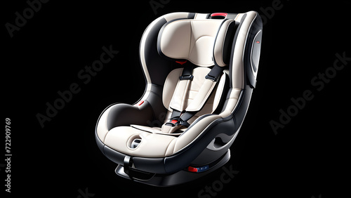 car seat child safety. Represents child safety, protection and safe driving. Generative AI 