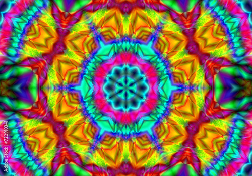 Unique kaleidoscope design.Abstract kaleidoscope background. Beautiful kaleidoscope seamless pattern.