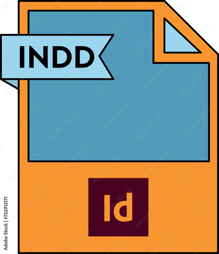 INDD File format icon minimal INDD File format icon minimal