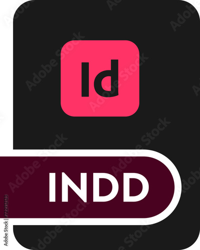 INDD File format icon  Midnight fill