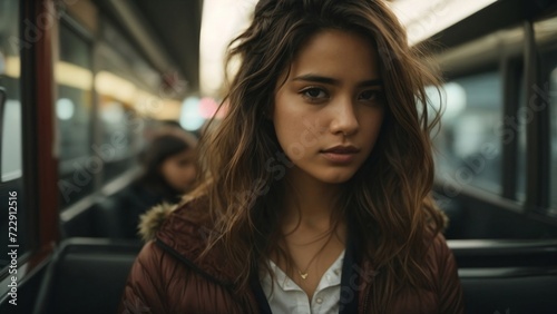 woman on the train