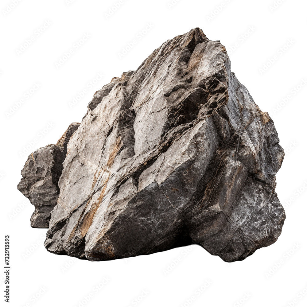 rock isolated on white