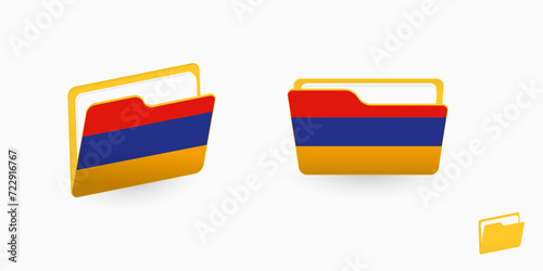 Free Download Armenia flag on two type of folder icon. - GFXLoad
