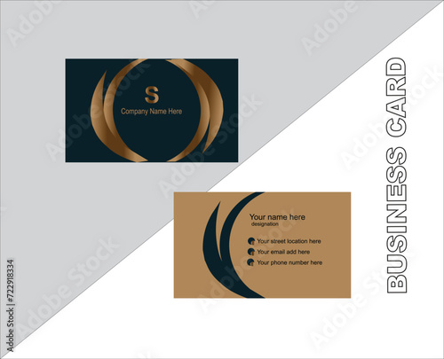 A smart business card desogn.its looking eligent,gorgious design.spacially made for corporate person.