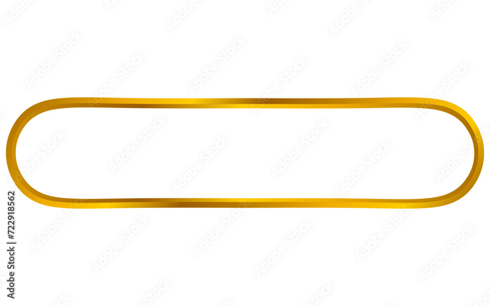 Gold horizontal frame design