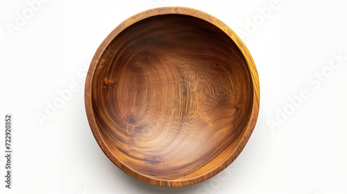 Empty wooden bowl