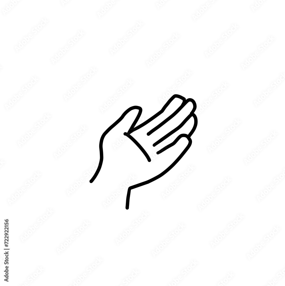 hand icon symbol , white background gesture hand icon symbol , white background gesture