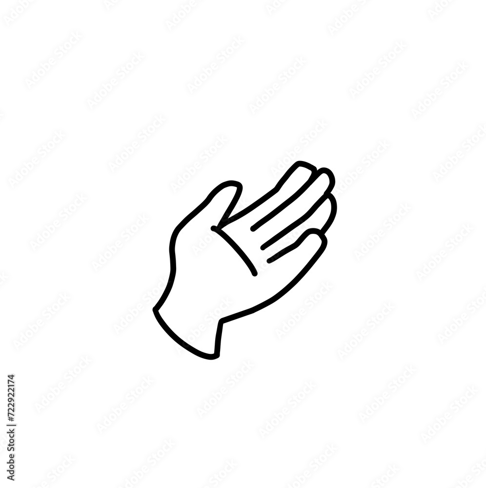 hand icon symbol , white background gesture hand icon symbol , white background gesture
