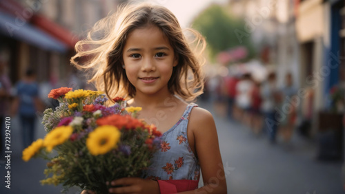flower, beauty, sunflower, nature, summer, field, yellow, child, smile, people, face, flowers, person, happiness, smiling, woman, garden, spring, gardening, bouquet, outdoors, park, blossom, internati photo