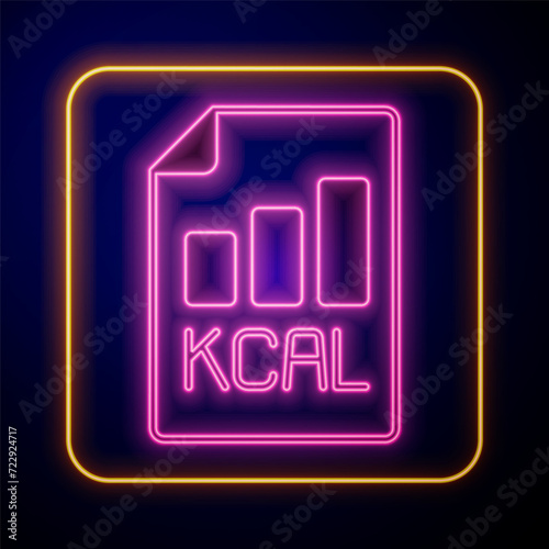 Glowing neon Diet plan icon isolated on isolated on black background. Concept of fitness marathon, proper nutrition, healthy food, beautiful body, vegetables, slimming. Vector