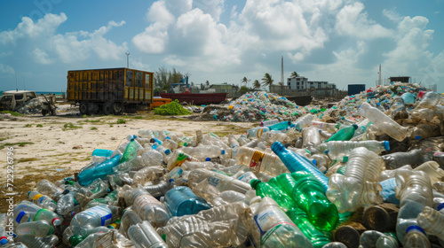 Plastic Detritus: Dumped Bottles and Trash