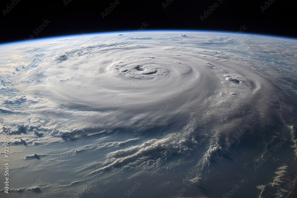 Big hurricane from space