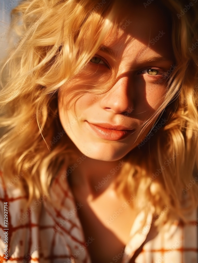 Sunkissed Yellow Bronze Tone Woman Portraits Sunkissed Yellow Bronze Tone Woman Portraits