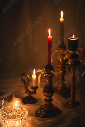 old vintage candles, vintage aesthetic