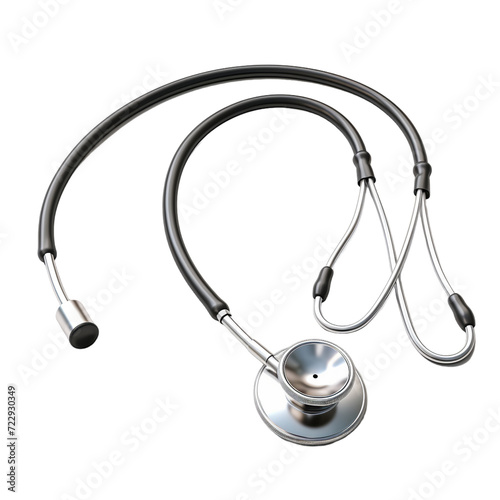 stethoscope isolated on white