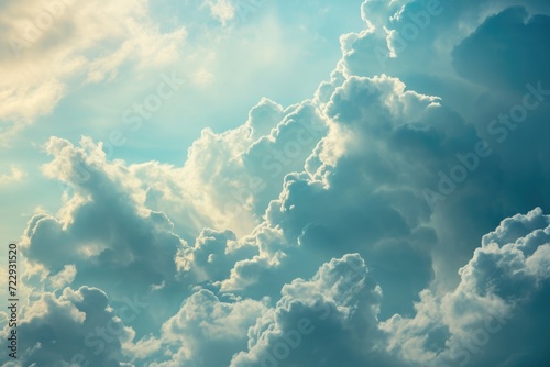 Soft and Bright Cloudscape Background in Pastel Colors