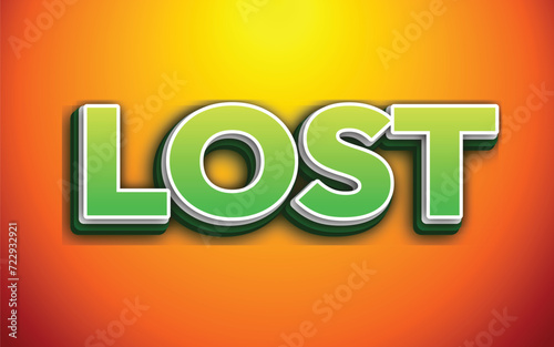 lost text effect editable