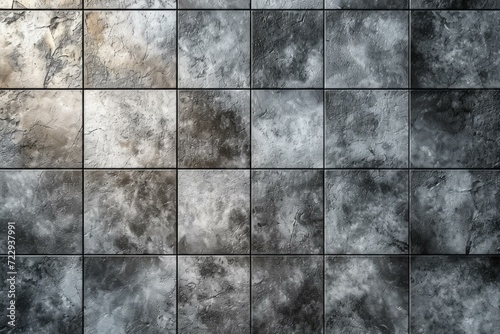 Black and white marble tiles wall texture background