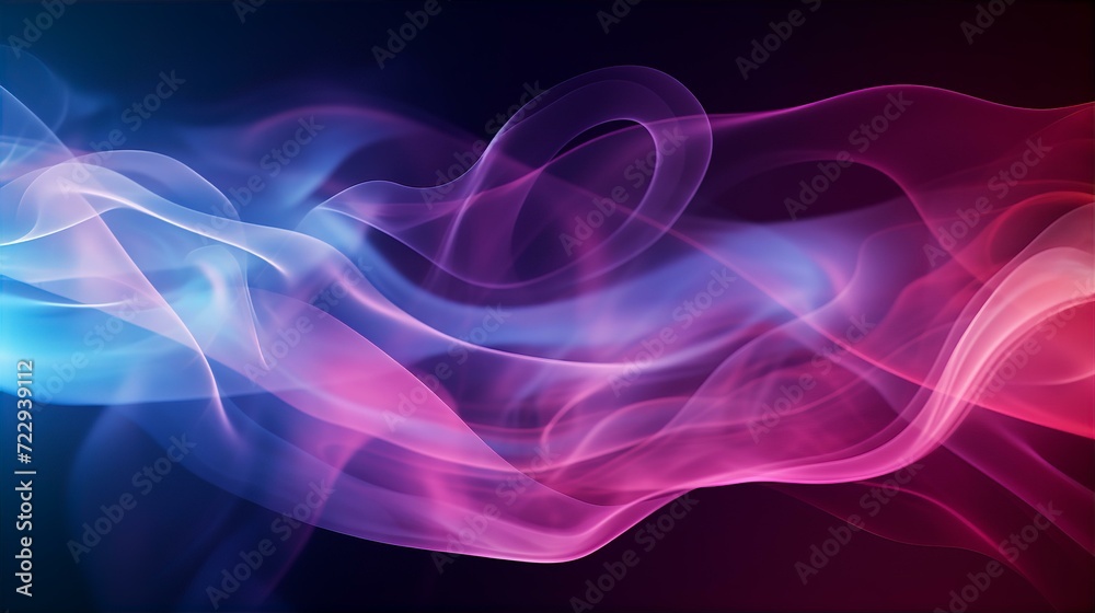 Naklejka premium abstract background from smoke on black background