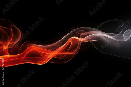 abstract background from smoke on black background