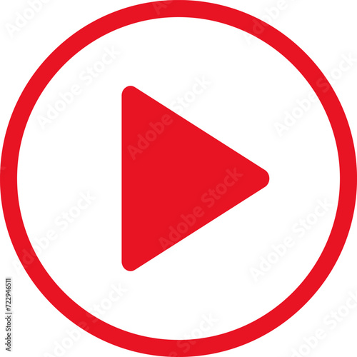 Play video red button icon, sign vector isolated on white background. Trendy circle play button icon in flat style. Radio symbol, video player, arrow. Free Download Play video red button icon, sign vector isolated on white background. Trendy circle play button icon in flat style. Radio symbol, video player, arrow. - GFXLoad