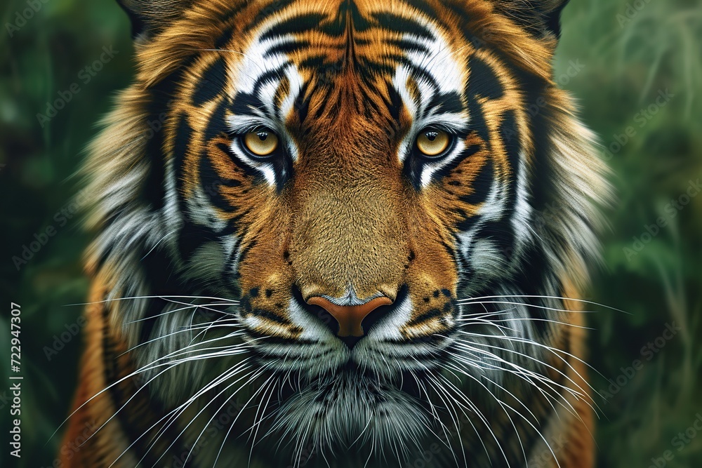 Portrait of bengal tiger, closeup Portrait of bengal tiger, closeup