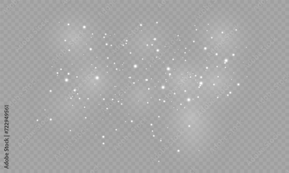 Dust Light PNG.Light Effects Background. Glowing Christmas Dust