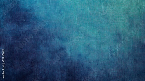 cerulean blue, blue fabric, blue cloth, ocean blue dark blue abstract vintage background for design. Fabric cloth canvas texture. Color gradient, ombre. Rough, grain. Matte, shimmer 