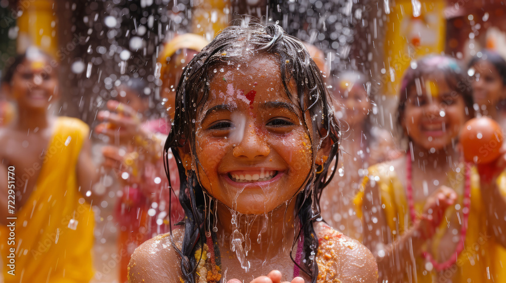 Obraz premium Colors of Joy: Capturing the Essence of Holi