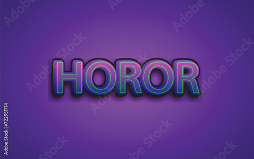 horor text effect editable