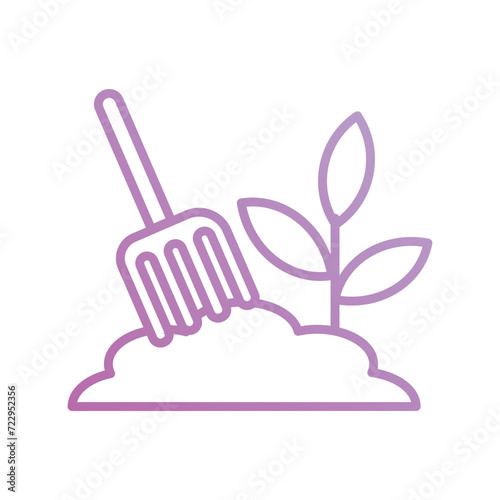 farming icon with white background vector stock illustration © pixel Btyess
