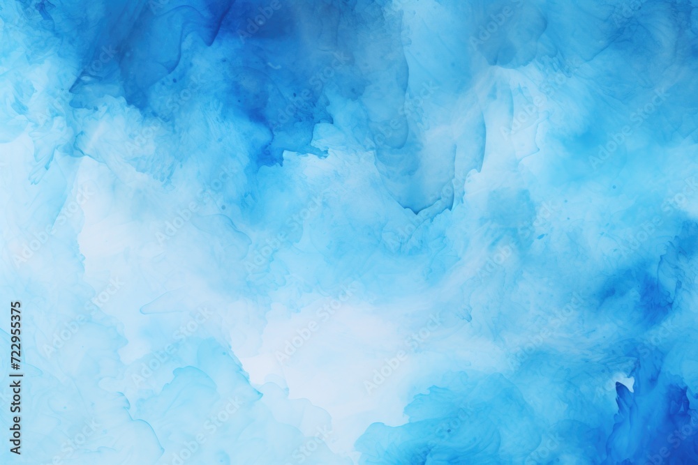 Abstract painting featuring blue and white clouds. Suitable for various artistic and design purposes Abstract painting featuring blue and white clouds. Suitable for various artistic and design purposes