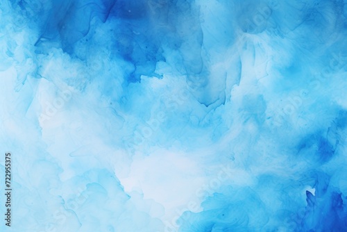 Abstract painting featuring blue and white clouds. Suitable for various artistic and design purposes