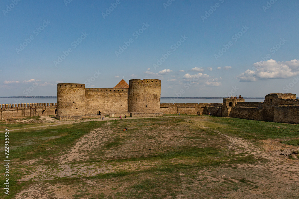 A view of Bilhorod-Dnistrovskyi fortress or Akkerman fortress (also known as Kokot) is a historical and architectural monument of the 13th-14th centuries. Bilhorod-Dnistrovskyi. Ukraine