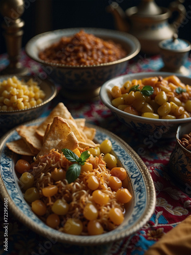 photo illustrations of various Moroccan foods 9