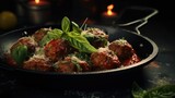 A pan filled with meatballs covered in sauce. Versatile and delicious, perfect for various recipes