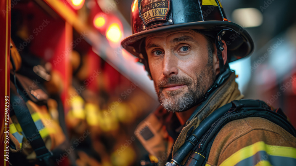 Bravery in Service: A Firefighter's Portrait Bravery in Service: A Firefighter's Portrait