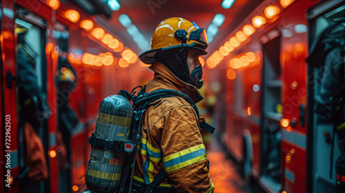 Bravery in Service: A Firefighter's Portrait